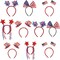 10pcs 4th of July Headbands Patriotic Party Favors Decorations,Star, Uncle Sam Hat, American Flag Accessories Decor for Party Supplies